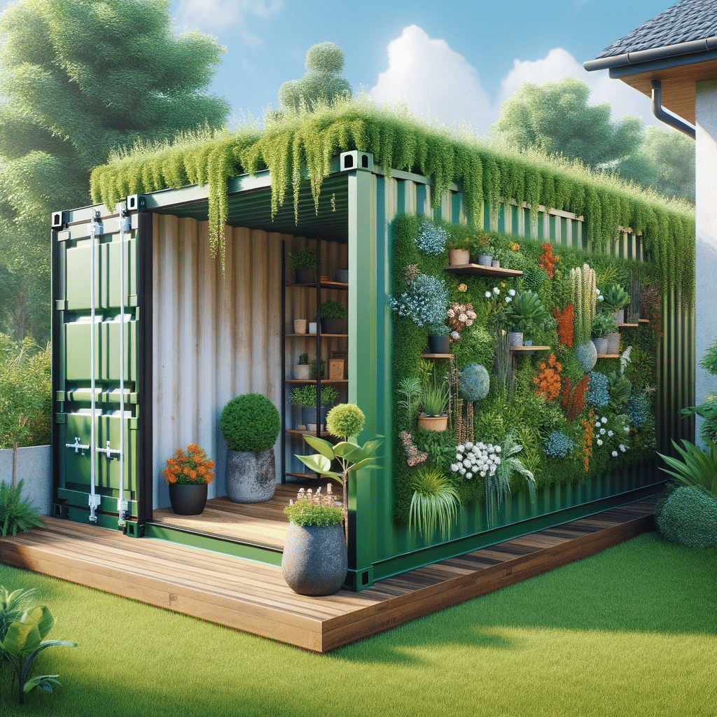 Container with Green Roof