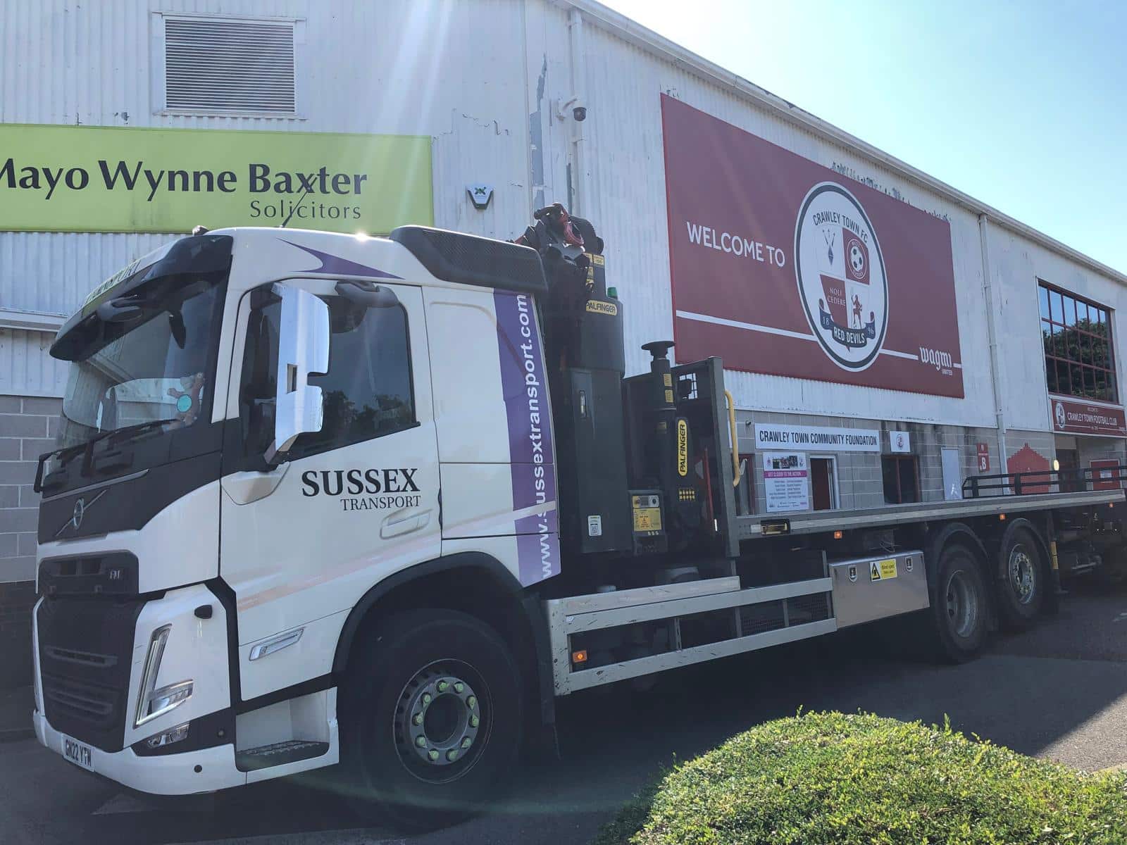 Transport Delivery to Crawley FC